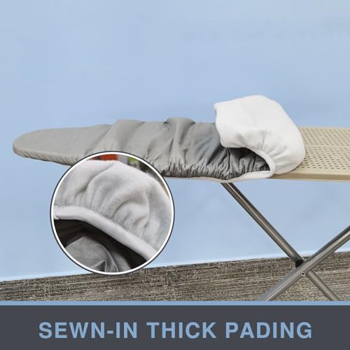VividPaw Ironing Board Cover and Pad 18x49, Extra Wide, Thick Padding - color: Gray, size: 18" x 49"