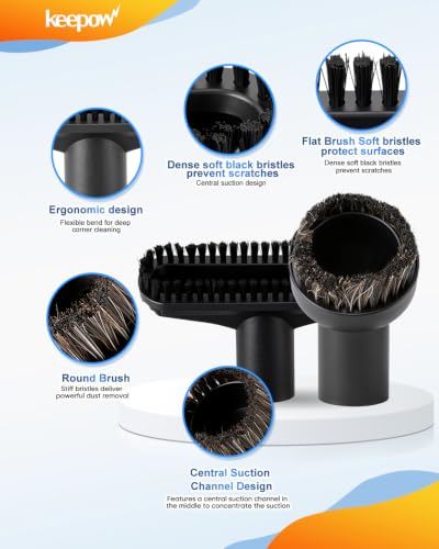 Pet Hair Power Brush compatible with Shark Attachment Vacuums 6 brush head - color: 5 brush head