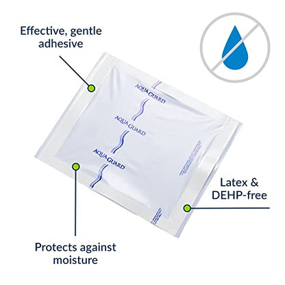 AquaGuard Wound Cover for Showering, 10 in x 12 in, Pack of 7 Sheets - size: 10" x 12", style: Package of 7 Sheets