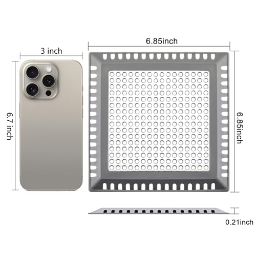 Aojuxix Shower Drain Hair Catcher/Drain Protector/Shower Drain Cover - color: Dark Gray, size: 6 inch
