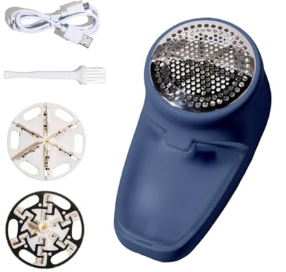 Nori Trim Fabric Shaver - Lint Remover for Clothes & Furniture - Navy - color: Navy
