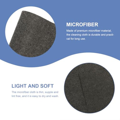 Microfiber Glass Cleaning Cloths for Glasses Mirrors & Windows Lint Free Cleaning Cloths for Home Soft Wiping Towels 3 Pack 11.81 X 11.81 in