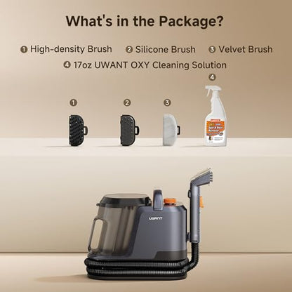 Uwant 18Kpa Carpet Cleaner Machine with Pet Pro Cleaner&Tools Set of 1 - color: Blue-Margaret