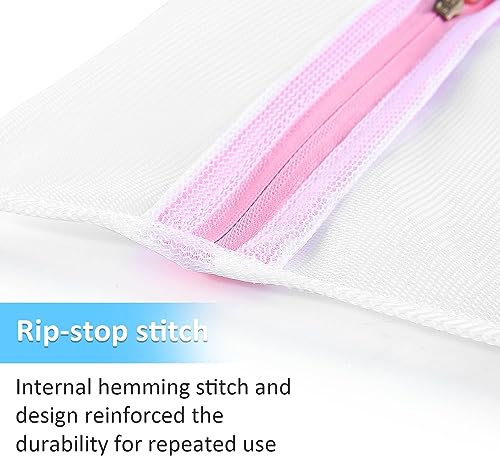 Mesh Laundry Bags for Delicates with Zipper, Travel Storage Organize Bag