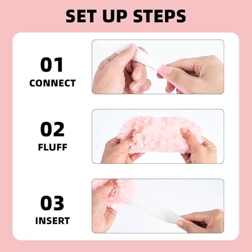 Duster Refills for Swiffer Duster, 30 Count Pink Duster Kit with Handle - color: 30 Pink Refills + Short Handle