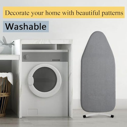 Small Ironing Board Cover Scorch Resistant, Table top Ironing Cover with Padding Heat Reflective Heavy Duty Pad(Grey, 12.5"x32") - color: Gray