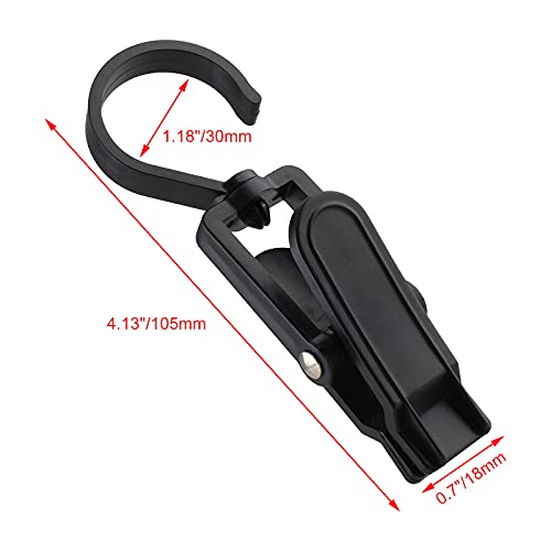Jiozermi 20 PCS Laundry Hooks Clip, White & Black Plastic - color: White & Black, size: 20