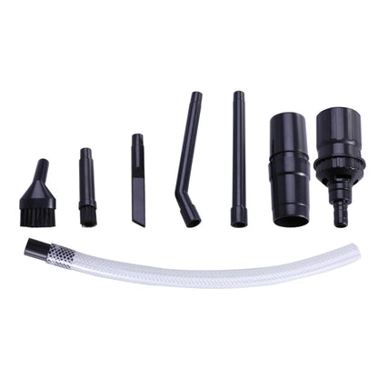 Cabilock 8 Pcs Shop Vacuum Attachments Kit, Wet Dry Vacuum Accessories with Blowing Nozzle, Extension Tubes, Brushes and Crevice Tool for Detail Cleaning