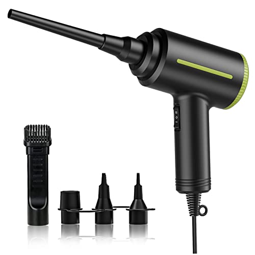 DOROBEEN Compressed Electric Air Blower, Handheld 500W 40000RPM Powerful Cored Air Duster for Computer Keyboard Electronics Cleaning