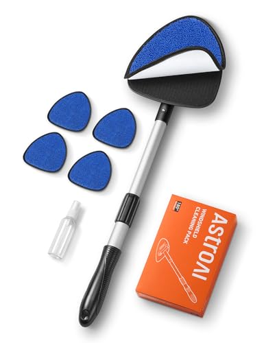 AstroAI 4pcs Windshield Cleaner Tool for Effortless Installation - style: with 4 Velcro Pads