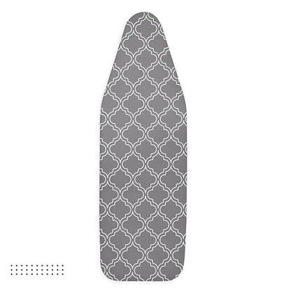 Encasa XO Ironing Board Cover and Pad 42"x14" Medium, Thick Felt - color: Grey Tiles, size: Medium (42"x14")