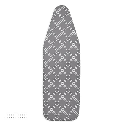 Encasa XO Ironing Board Cover and Pad 54"x15" Large, Thick Felt - color: Grey Tiles, size: Large (54"x15")