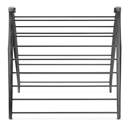 Whitmor Spacemaker Folding Drying Rack, Indoor Clothes Organizer with Patent-Pending Design, Space Saving, 6" L x 26" W x 51.5" H, Black - color: Black