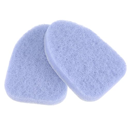 2Pcs Scouring Pads Grey Scrub Pads for Cleaning Reusable Scrub Sponge Non Scratch Fit Tub Tile Scrubber Brushes Cleaning for Kitchen Toilet Wall Tile Sink