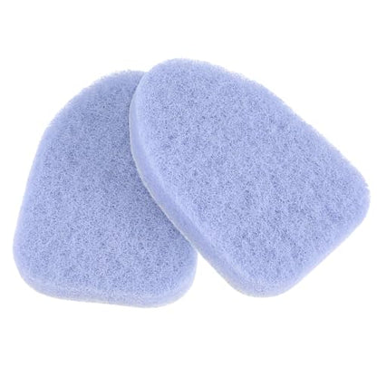 2Pcs Scouring Pads Grey Scrub Pads for Cleaning Reusable Scrub Sponge Non Scratch Fit Tub Tile Scrubber Brushes Cleaning for Kitchen Toilet Wall Tile Sink
