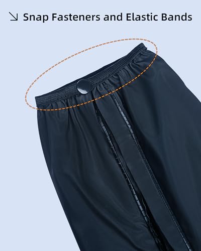 Rain Shoe Covers with Zipper, Waterproof Rain Gear Overshoes, Black - size: Small