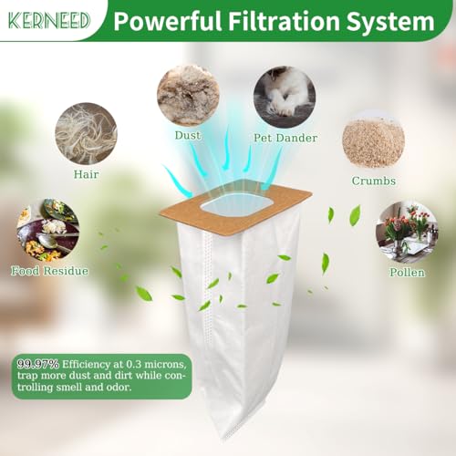 8 Pack Type I HEPA Vacuum Bags Compatible for Hoover Platinum Type I Canister Vacuum Cleaner, Replace Part AH10005