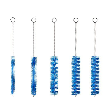 10" Extra Long Tube Brush Set - Large 5 Pack - Blue - color: Blue, size: Large 5 Pack (8mm 12mm 16mm 20mm 24 mm)