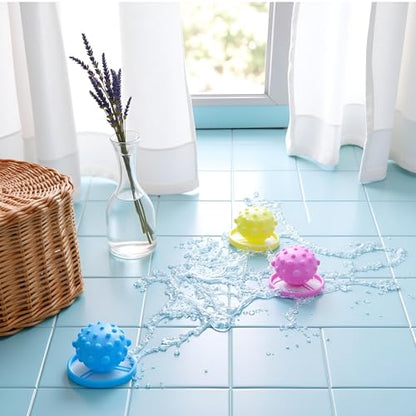 1Pc Yellow Pet Hair Remover for Laundry Reusable Catcher Float Trap Mesh Bag Washing Machine Filter Washer,Pet Portable Balls Lint
