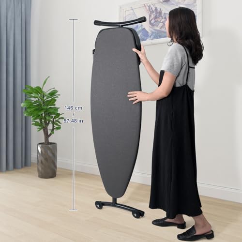 Duwee 18" ×48" Ironing Board with Retractable Iron Rest,Wide Ironing Board - size: 18"×48"