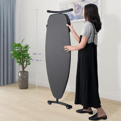 Duwee 18" ×48" Ironing Board with Retractable Iron Rest,Wide Ironing Board - size: 18"×48"