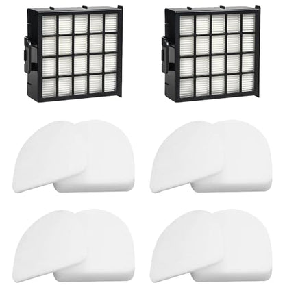 AZ4000 Replacement filter set compatible with Shark Detect Pro Max Upright Vacuum Models AZ4000 AZ4002 AZ4000C AZ4002W 2 Hepa Filters + 4 Foam & Felt Sets part # XFFKAZ4000 & XHFAZ4000 - size: 2 HEPA + 4
