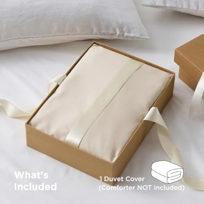 Bedsure Twin/Twin XL Duvet Cover, 1Pc Soft Double Brushed Bedding, Beige - color: 00 - Beige, size: Twin/Twin XL (Only Duvet Cover)