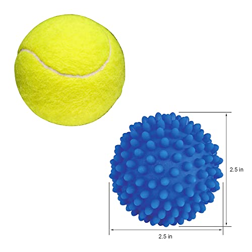 Dryer Balls 4 Pack - Non-Toxic Reusable Dryer Balls (Blue) - color: Blue