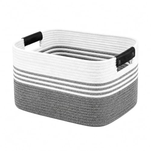 19.2GAL Sturdy Large Laundry Basket with Handles for Bathroom, Dorm Dirty Clothes, Portable Aesthetic Boho Cute Woven Storage Blanket Baskets for Living Room Decor Girls Boys Pets Toys Mix Black - color: MixBlack, size: 19.2GAL
