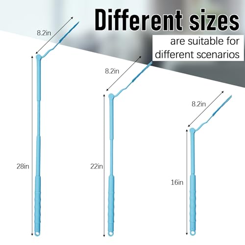 Colingmill 4 Pack Replacement Duster Handles, 3 Ft Extendable, Sky Blue - color: Sky Blue
