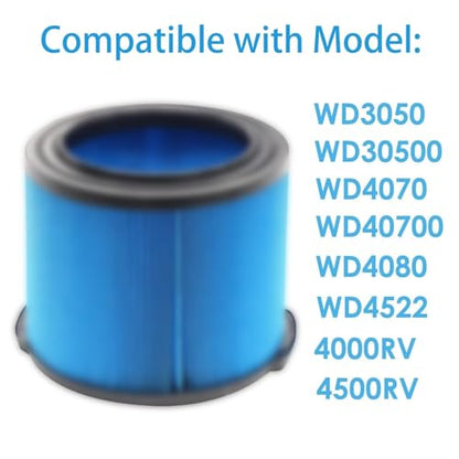 VF3500 Filter Replacement for Ridgid 3–4.5 Gallon Wet Dry Vacuums - style: 2 filters+2 foam sleeves