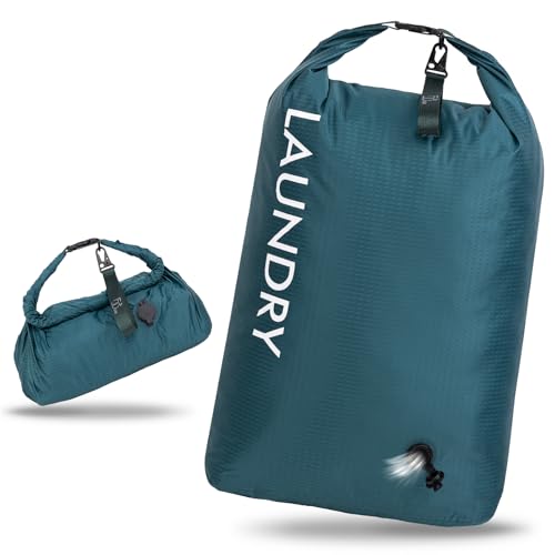 Travel Laundry Bag, Vacuum Compression Dirty Clothes Travel Bag - color: Green, size: Large