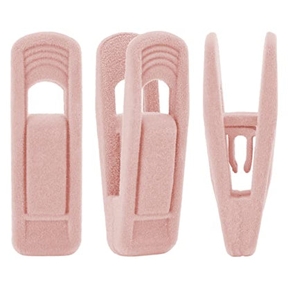 Velvet Hangers Clips for Thin Hangers(20 Pcs, Light Pink) - size: 20pc