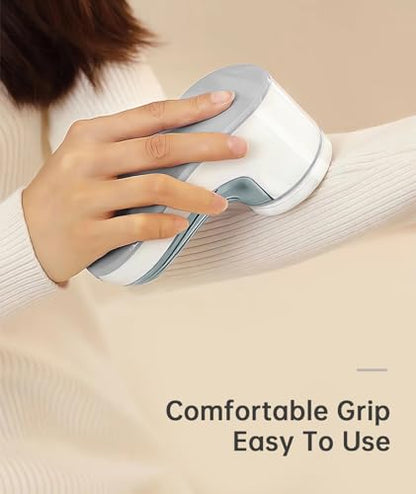 Fabric Shaver, Electric Lint Remover for Clothes & Furniture, Sweater Shaver & Pilling Remover, Depiller wtih 2 Extra Blades Included, Lint Shaver for Clothing - Battery Operated - color: Gray