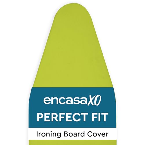 Encasa XO Ironing Board Cover and Pad 49"x18" Wide, Scorch Resistant - color: Lime Green, size: Wide (49"x18")