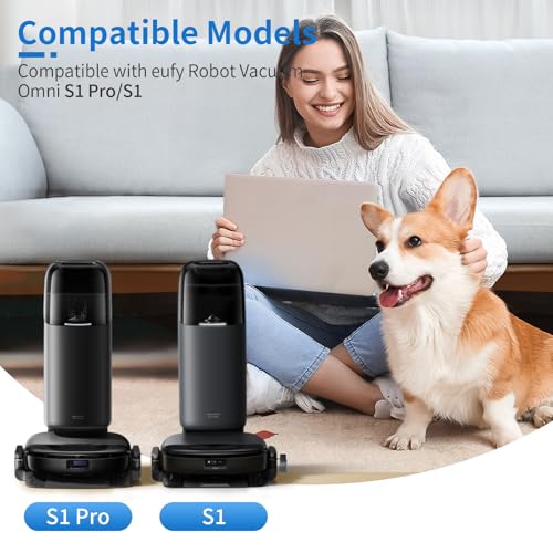 14-Pack Replacement Dust Bags Compatible with for Eufy Omni S2, S1, S1 Pro Omni Robot Vacuum Cleaner, Large Capacity Dirt Disposable Vacuum Bags
