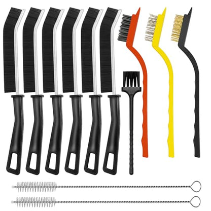 12PCS Crevice Cleaning Brush,Hard Bristle Grout Scrub Brushes for Gaps