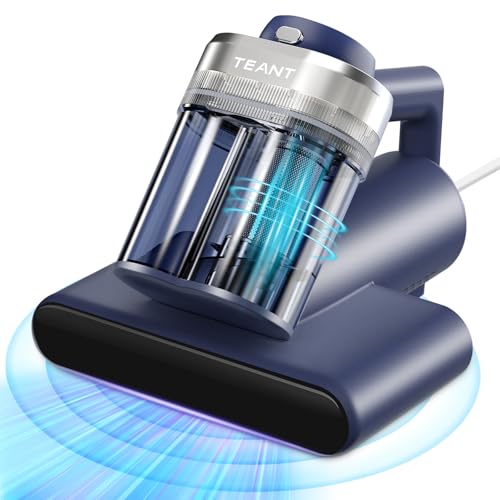 Teant Mattress Bed Vacuum Cleaner, 16 kPa Suction & 253.7nm UV-C, MV-Blue - color: Blue