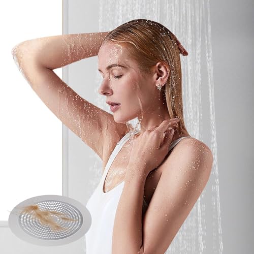 Shower Hair Drain Catcher, Stainless Steel 5.7in Bathtub Drain Protector