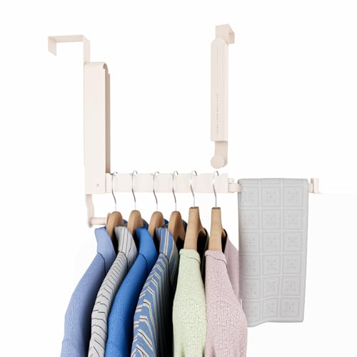 Over The Door Drying Rack, Milky White, 1 Pack - color: Milky White