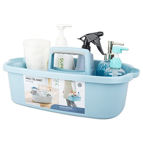 JiatuA Large Cleaning Supplies Caddy Portable Shower Caddy Basket Blue - color: Blue, size: Large