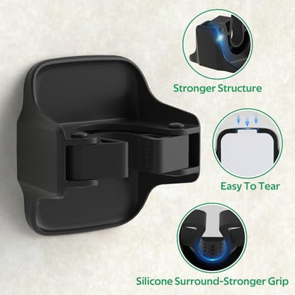 reliahom Broom Holder Wall Mount Mop Grippers organizer wall hanging,10Pack - color: Black, size: 10 Pack 1Rack