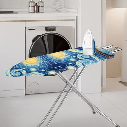 Flashideas Starry Night Ironing Board Cover and Pad- 52" x 13" Iron Board Cover with Padding Fits Standard Size, Iron Board Cover Accessories - color: Starry Night