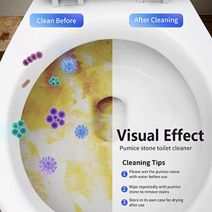 Laiyeoy Pumice Stone Toilet Bowl Cleaner, Hard Water Stain Remover - color: Long Handle