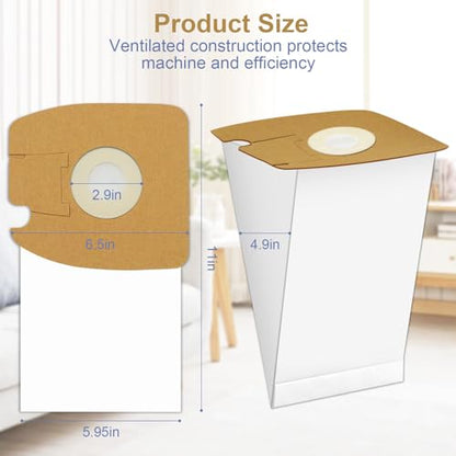 10 Pack MM Vacuum Bags Replacement For Eureka Style MM Mighty Mite 3670