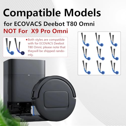 Accessoires for ECOVACS Deebot T80 Omni, X8 Pro Omni Robot Vacuum Cleaner - color: X8 Pro Omni-9PCS-Side Brush