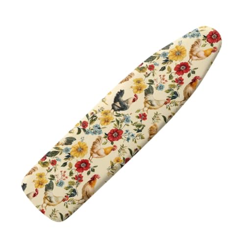 Ironing Board Cover Chicken Flower Elastic Ironing Board Protrctor - color: Chicken Flowers
