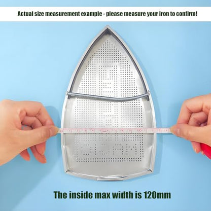 FQTANJU Iron Protector Cover for SilverStar Brand ES-85-AF - Aluminum Steam Iron Shoe Cover with Vented Design (2 Pack) - Prevents Burns & Protects Fabrics