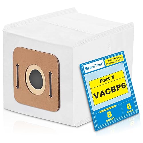6 Pack VACBP6 Filter Bags for 8-Quart Atrix Ergo Backpack Vacuum Cleaners - style: 6PK