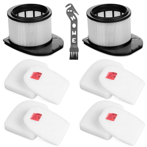 UZ565H Filters Replacement for Shark Vacuum Cordless Duoclean Stratos Cleaner IZ862H IZ562H UZ865H IZ540H IZ840H IZ800, 2 HEPA and 4 Felt & 4 Foam Filters Replace Part XPSMFIZ700 & XFFKIZ70 - size: IZ862H UZ565H(2HEPA +4Sponge)